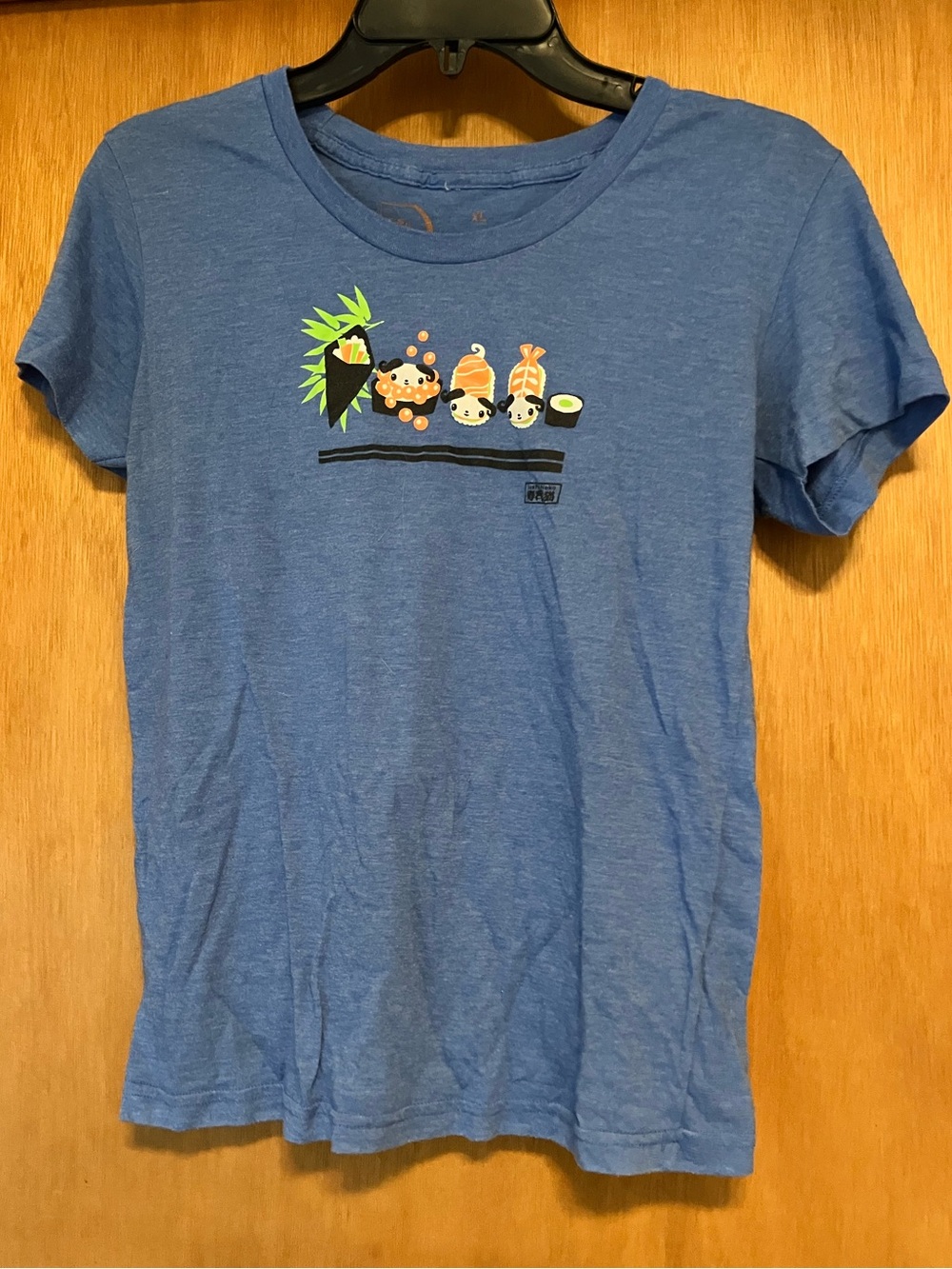 Blue Sushi Neko Cat t-shirt